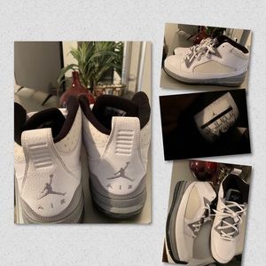 White and grey Jordan’s